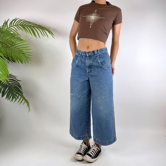 Vintage Y2K Go Fish Brown Indie Grunge Short Sleeve Graphic Tee Shirt / Sz: XXS - Picture 1 of 5